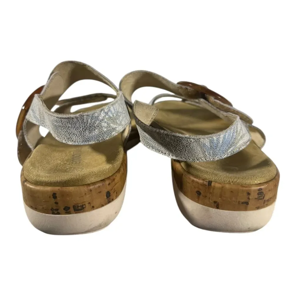 Remonte R6853-92 Touch Rip Tape Fasten Sandals Blue White Womens US 10-10.5 - Picture 6 of 9